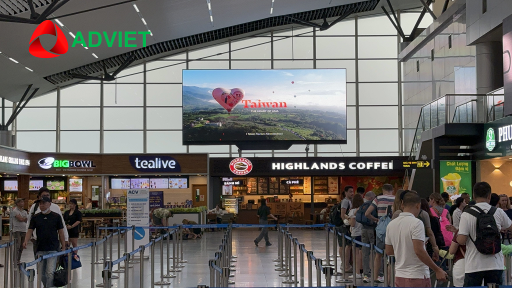 Quy trình triển khai quảng cáo màn hình LED sân bay Côn Đảo