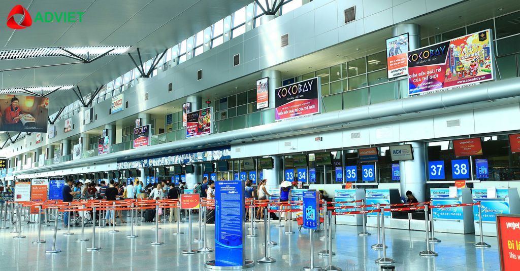 Quảng cáo màn hình LED sân bay Đà Nẵng ở khu vực check-in