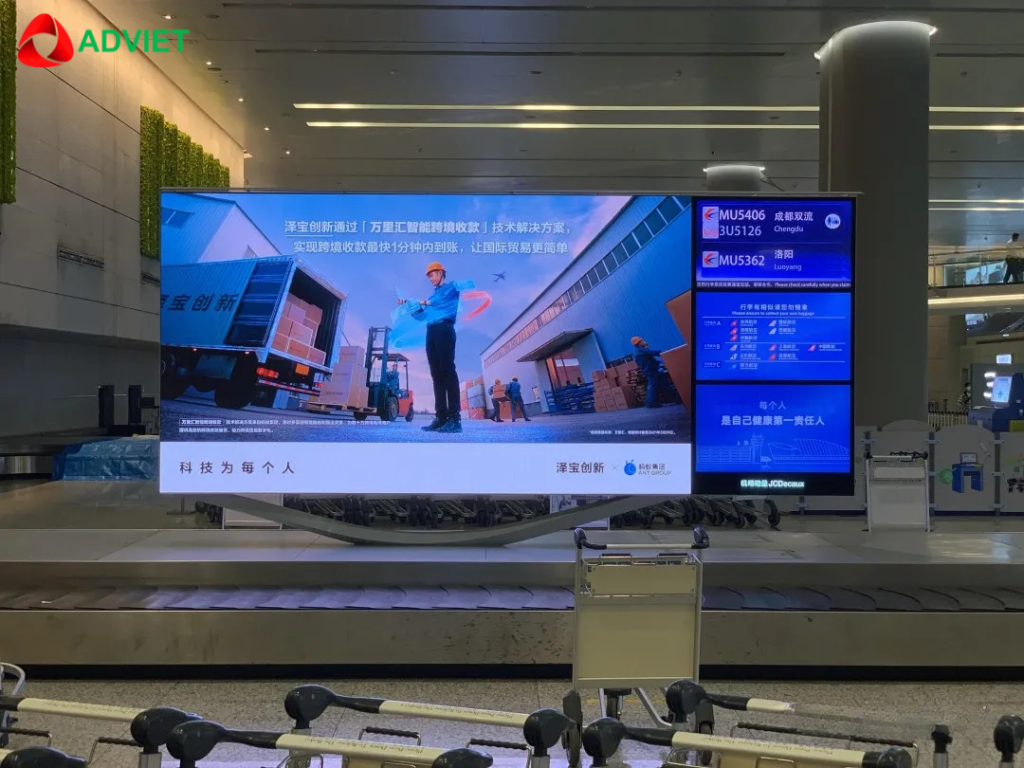 Quảng cáo màn hình LED sân bay Đà Nẵng ở lấy hành lý