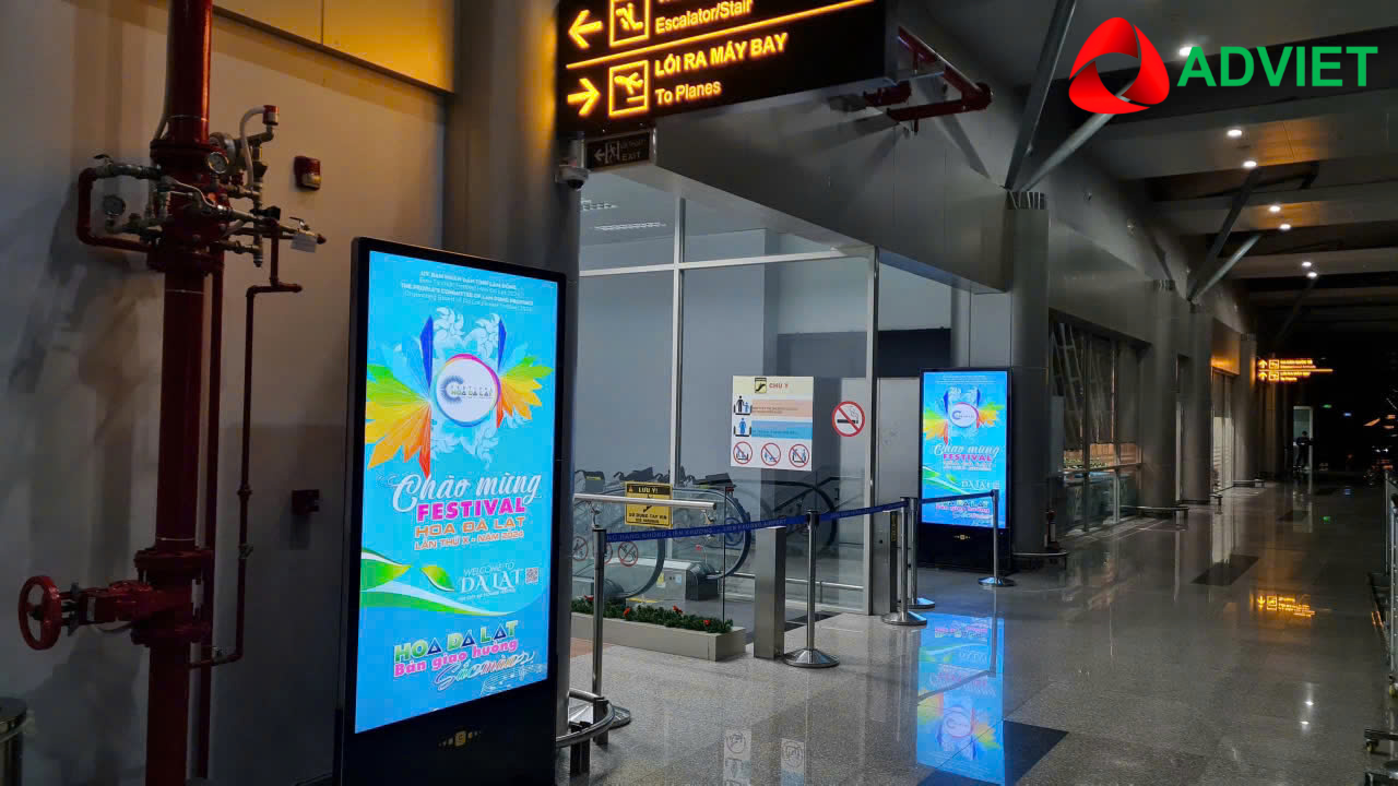 Quảng cáo màn hình LED sân bay Liên Khương