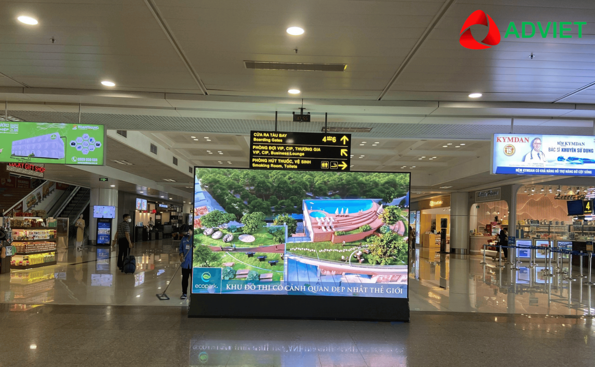 Màn hình LED khu vực soi chiếu An ninh, nhà ga T1
