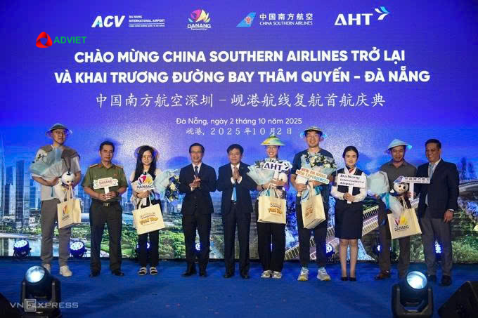 Đà Nẵng mở đường bay thẳng từ Trung Quốc Cơ hội phát triển quảng cáo tại sân bay