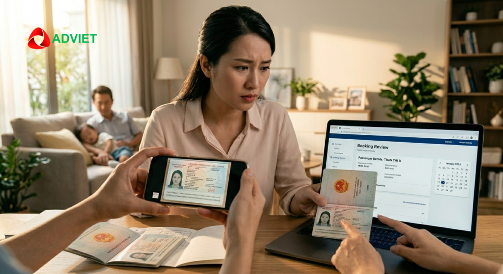 Cần lưu ý kiểm tra thông tin trước khi đặt vé máy bay