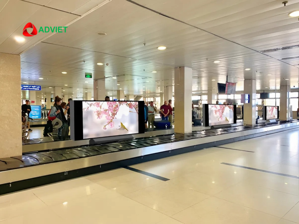 Chi phí quảng cáo tại nhà ga T2 sân bay Đà Nẵng theo vị trí và hình thức