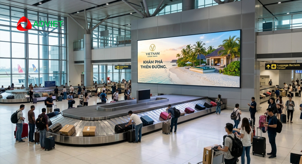 Kinh nghiệm lựa chọn vị trí quảng cáo sân bay hiệu quả