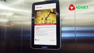 quảng cáo màn hình LCD, Frame trong thang máy